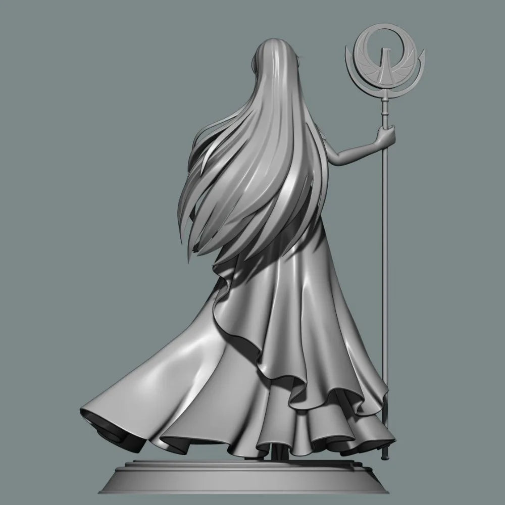 90mm Saint Knight Athena, Resin Model Figure Kit, Mythology Theme, Unassembled and Unpainted