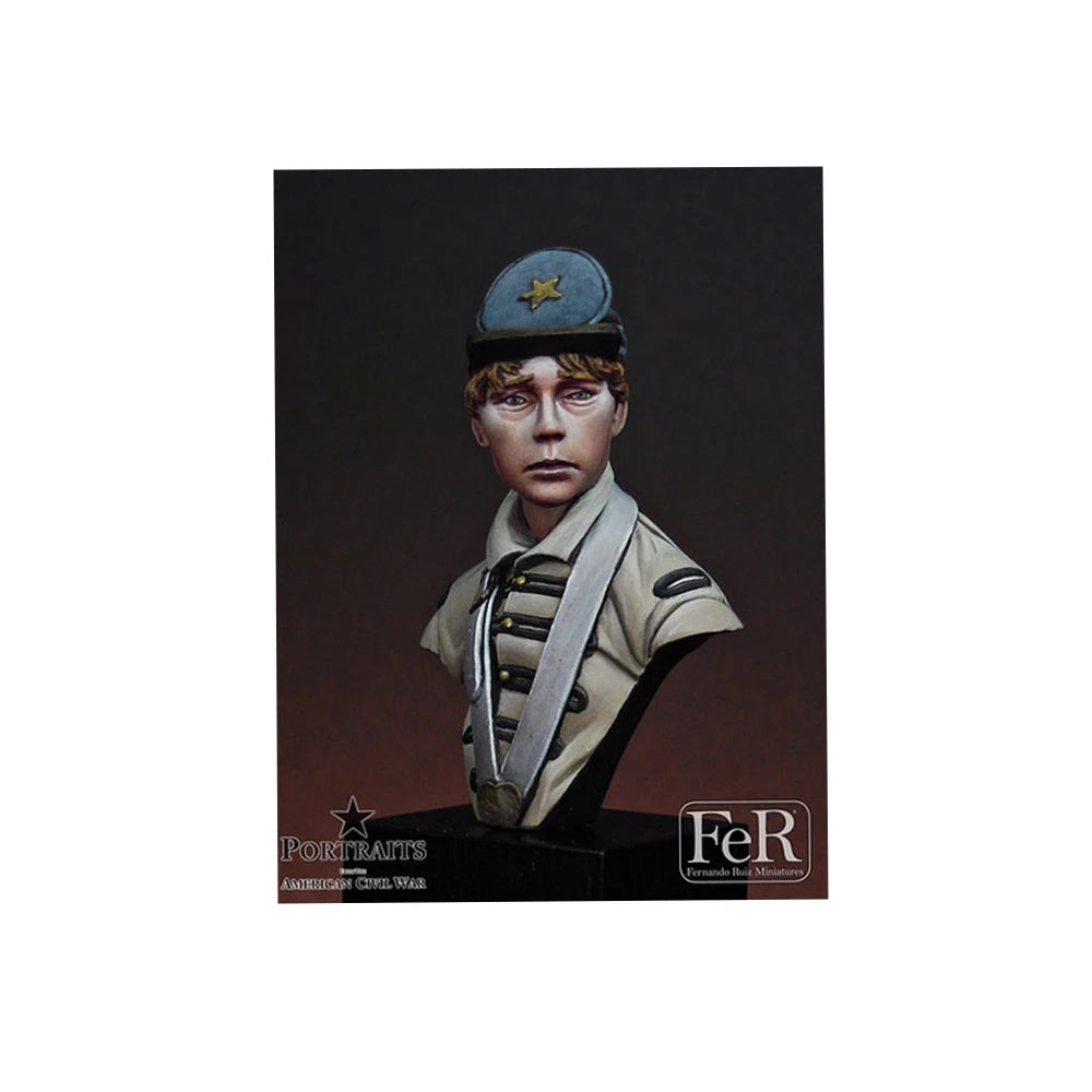 WWI British WWI Drummer, Resin Model Bust Kit, Unassembled and Unpainted