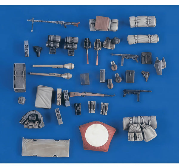 1/35 WWII Armored Vehicle, Resin Model Vehicle Kit, Military Theme, Unassembled and Unpainted