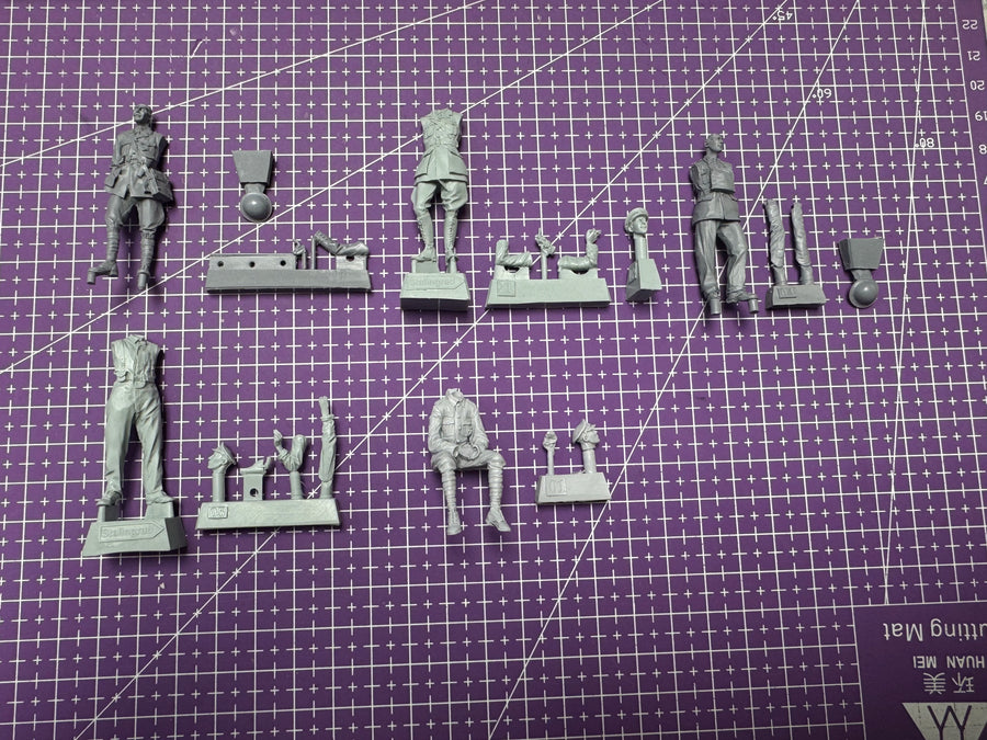 WWI British Tank Crew Hyacinth Mark IV 1/35 Diorama Set - resin model view 4