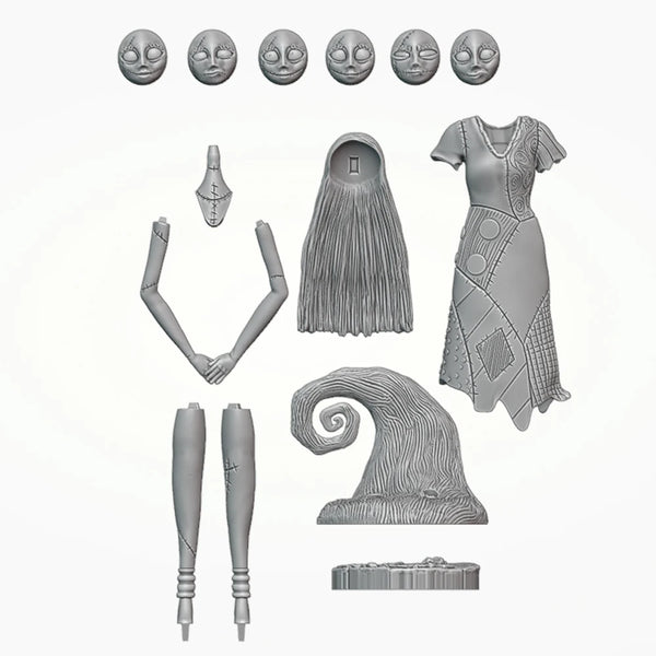 1/24 Elf Sorceress in Checkered Formal Gown, Resin Model Figure Kit, Fantasy Theme, Unassembled and Unpainted