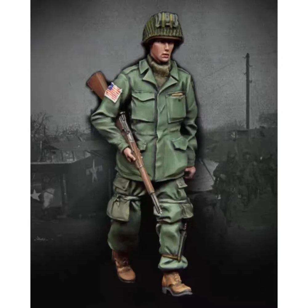 1/35 WWII Allied Soldier Combat Uniform, Resin Model Figure Kit, Unassembled and Unpainted