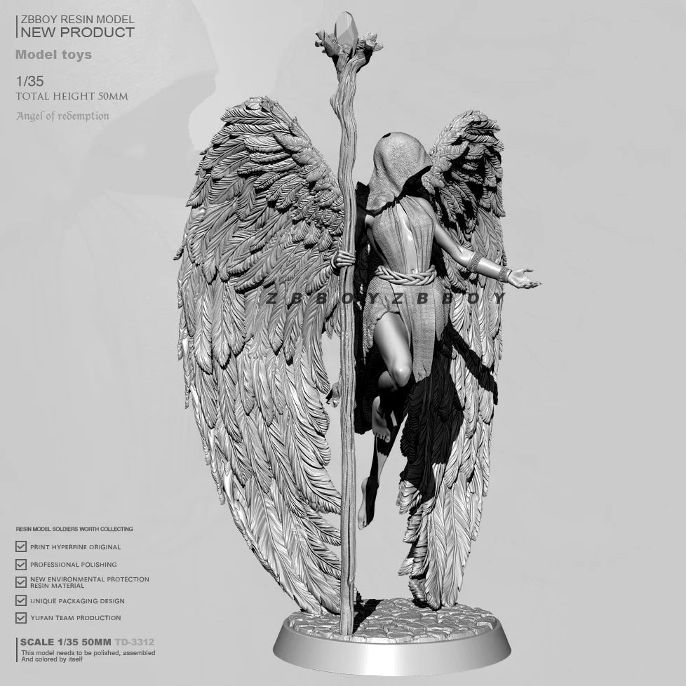 1/35 Angel, Resin Model Figure Kit, Mythology Theme, Unassembled and Unpainted