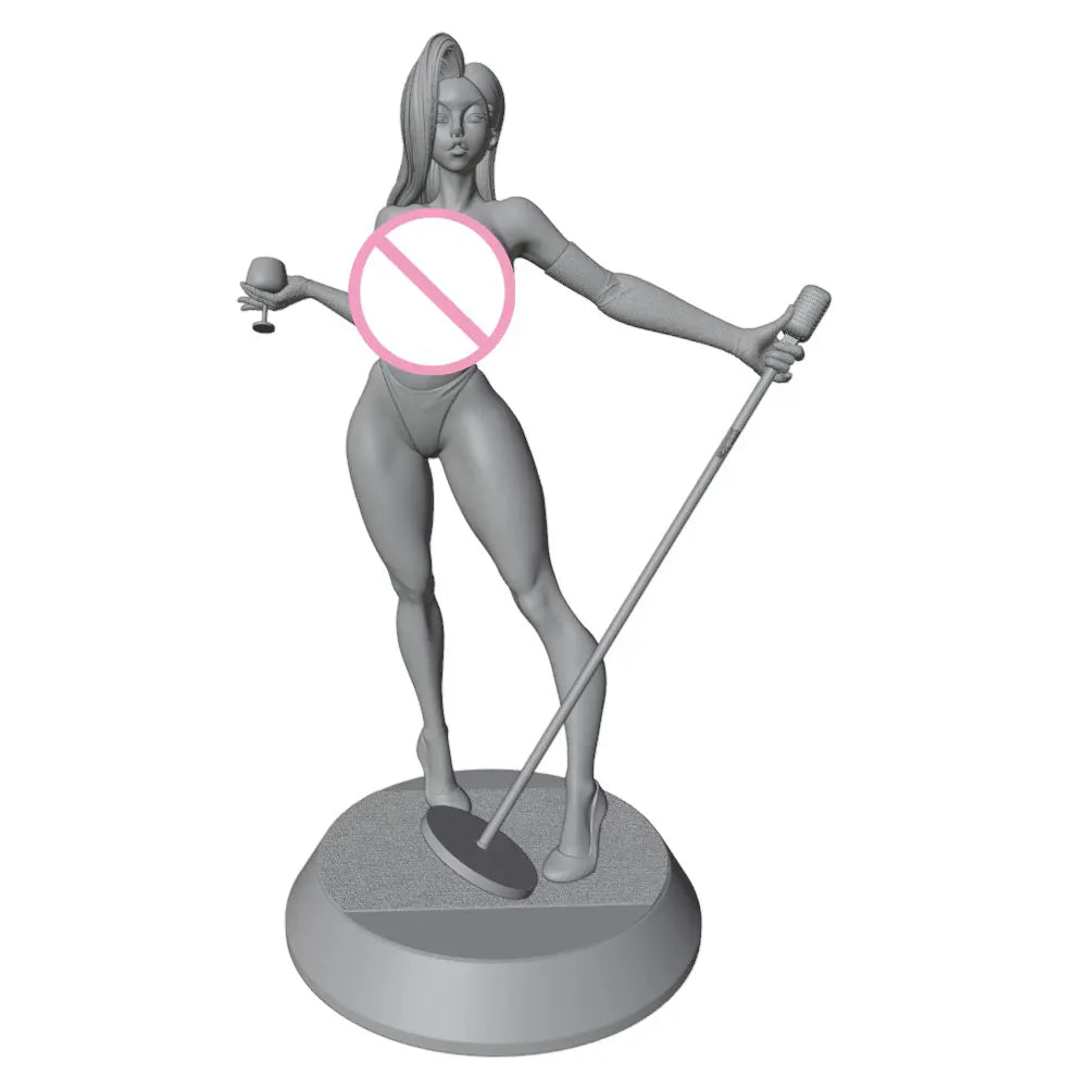 1/24 Fantasy Warrior Pin-up, Resin Model Figure Kit, Unassembled and Unpainted