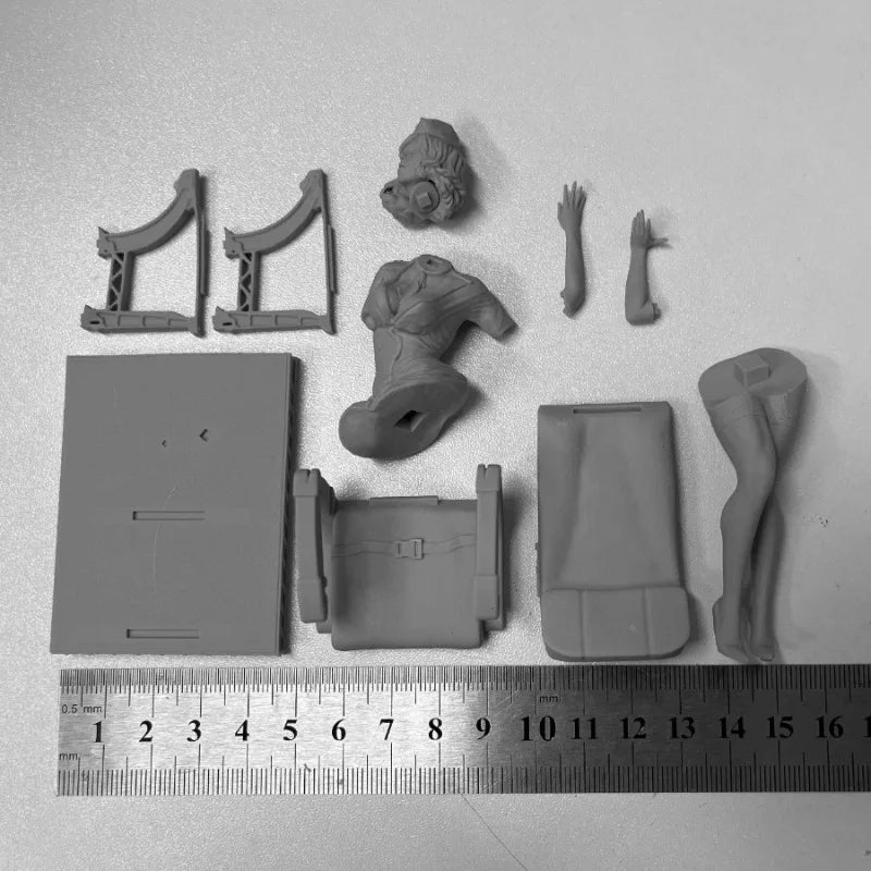 1/16 Modern Flight Attendant, Resin Model Figure Kit, Unassembled and Unpainted