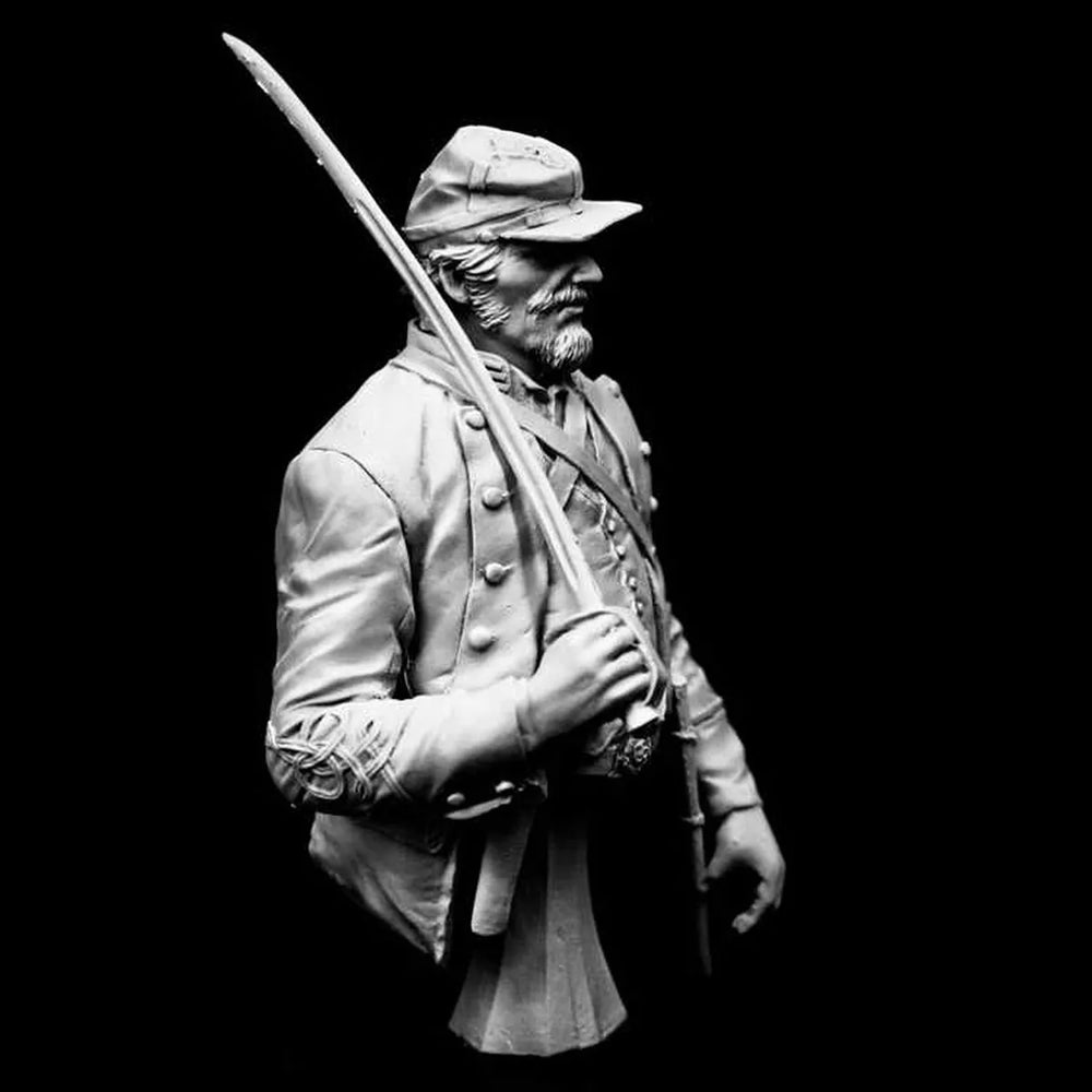 1/9 WWI United States Army Officer, Resin Model Bust Kit, Unassembled and Unpainted