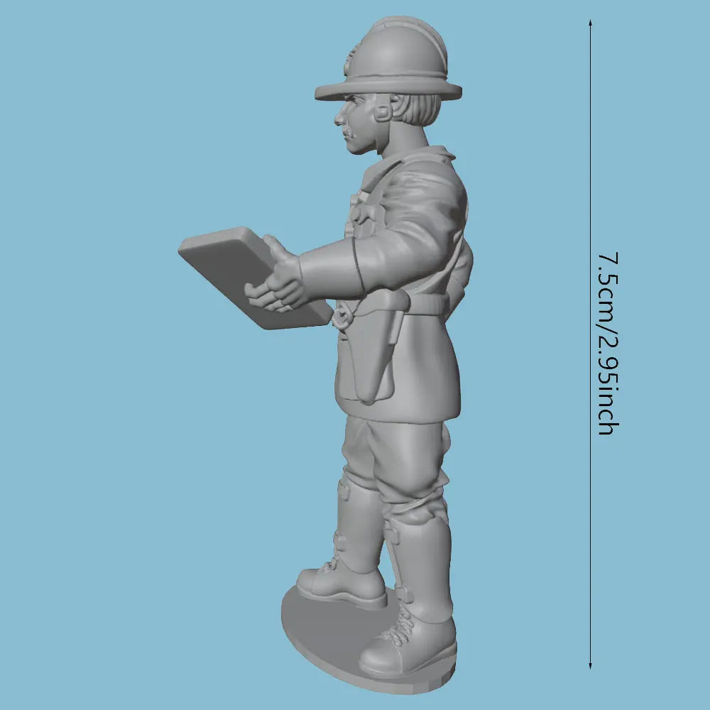 75mm WWI British Sergeant, Resin Model Figure Kit, Unassembled and Unpainted