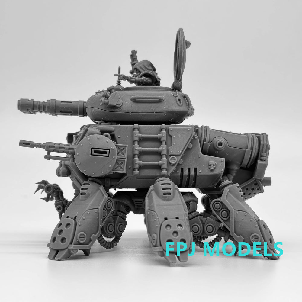 28mm Grimdark Scavenger Tank, Resin Model Vehicle Kit, Sci-Fi Theme, Unassembled and Unpainted