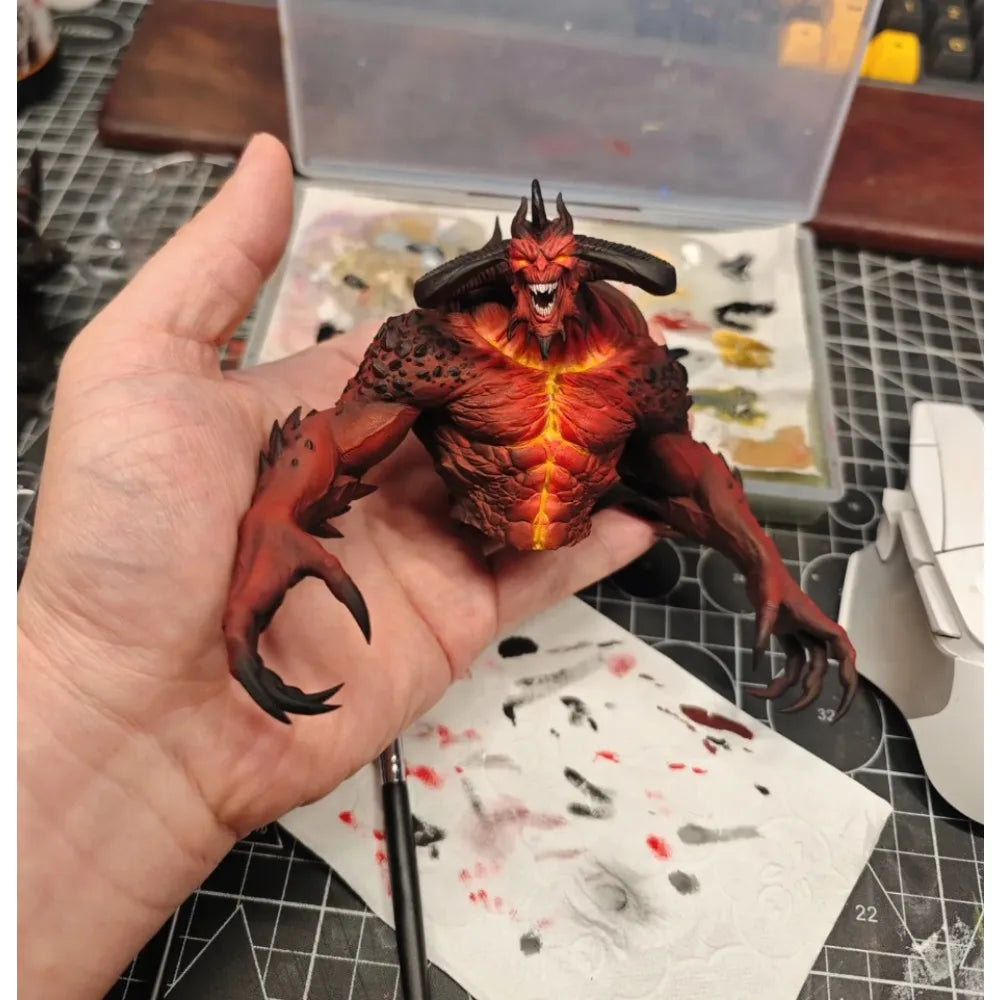 Hell Demon Lord, Resin Model Figure Kit, Fantasy Theme, Unassembled and Unpainted