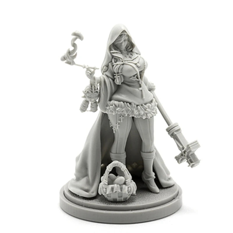 30mm Priestess, Resin Model Figure Kit, Fantasy Theme, Unassembled and Unpainted