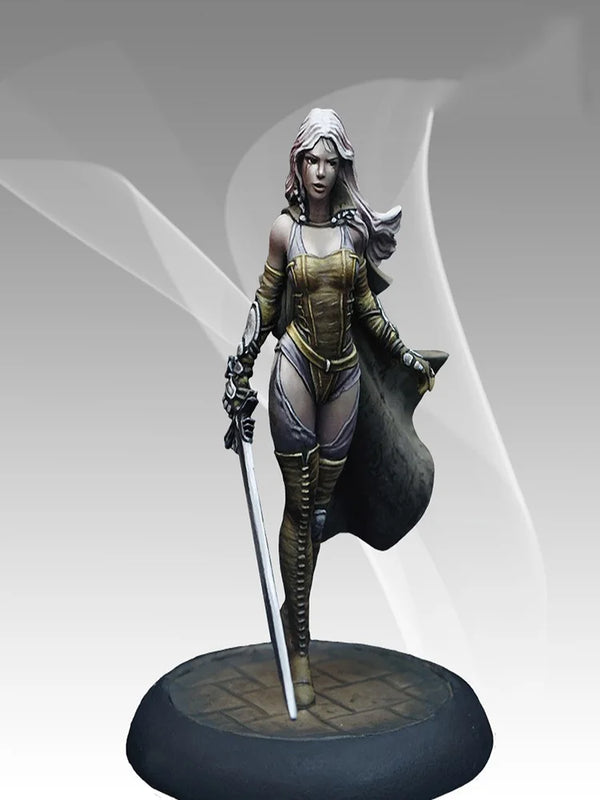 1/48 Ancient Fantasy Female Warrior with Sword, Resin Model Figure Kit, Unassembled and Unpainted