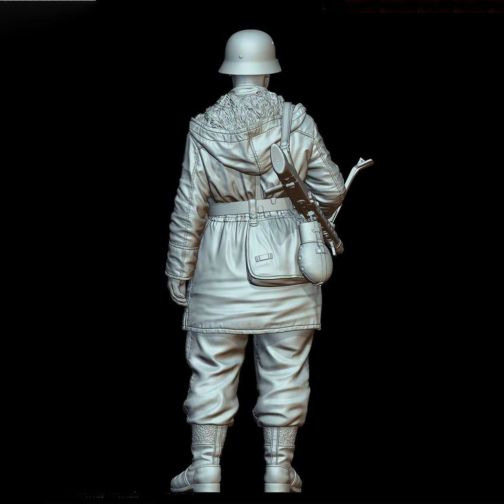 1/16 WWI German Infantryman with Mauser Rifle, Resin Model Figure Kit, Unassembled and Unpainted
