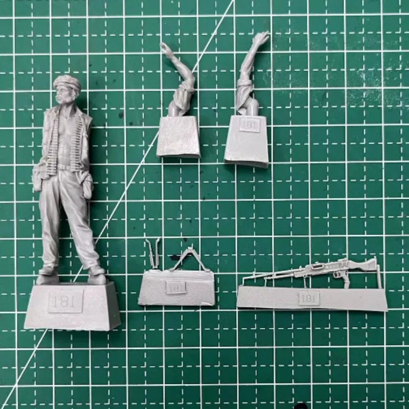 1/35 Modern Military Machine Gunner, Resin Model Figure Kit, Unassembled and Unpainted