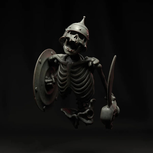 1/10 WWI Prussian Skeleton, Resin Model Bust Kit, Unassembled and Unpainted