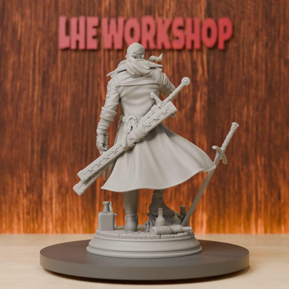 75mm Medieval Wandering Swordsman, Resin Model Figure Kit, Unassembled and Unpainted