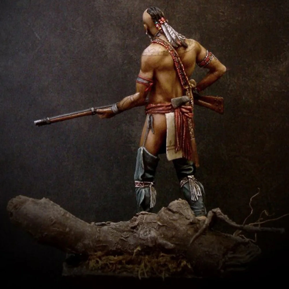 75mm Military Soldier, Resin Model Figure Kit, Military Theme, Unassembled and Unpainted