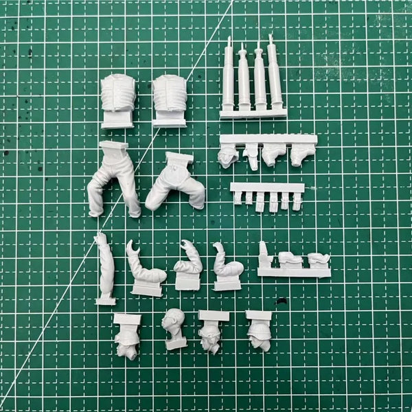 1/35 WWII US Army Fortified Position, 2 Figures, Resin Model Figure Kit, Unassembled and Unpainted