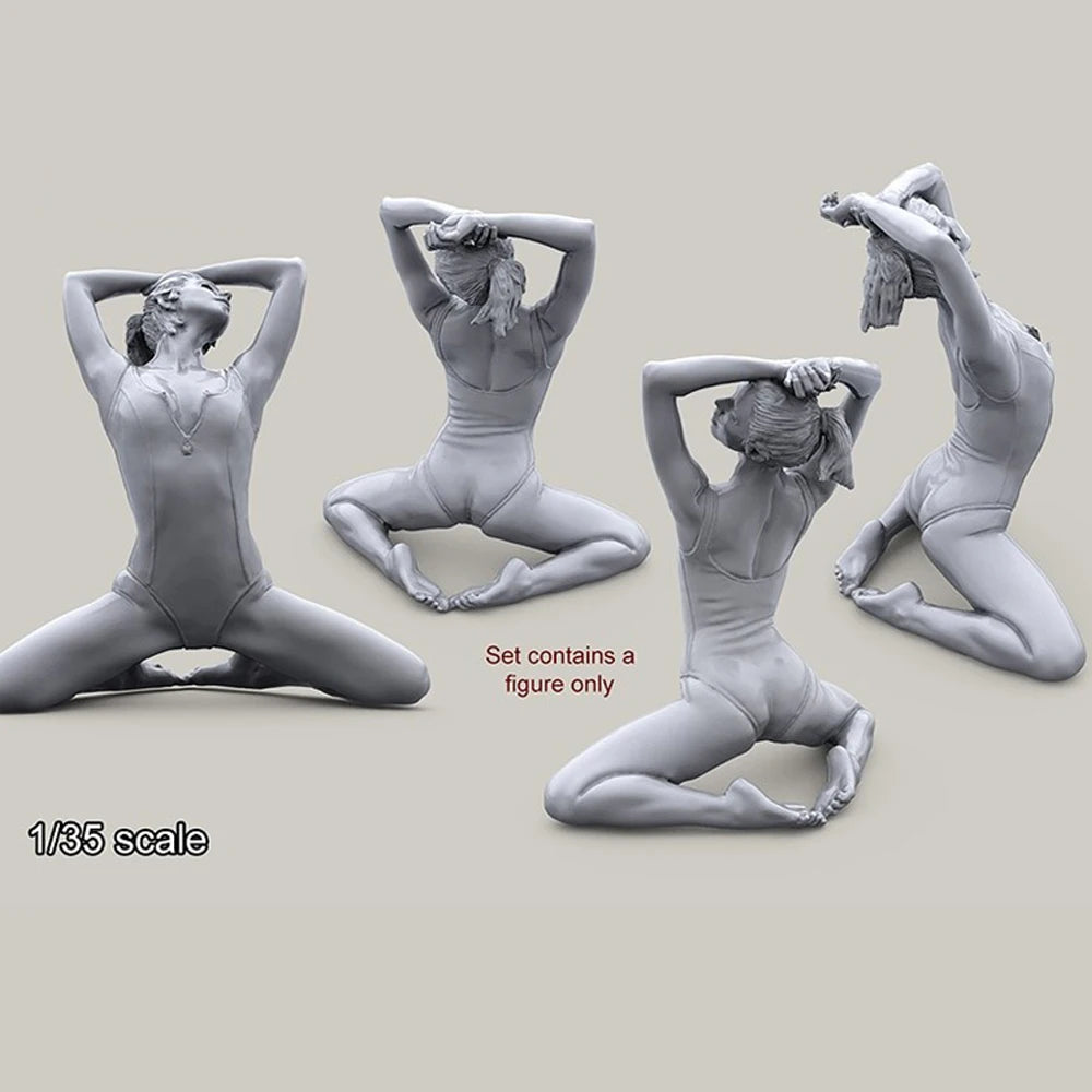1/35 Yoga Girl, Resin Model Figure Kit, Unassembled and Unpainted