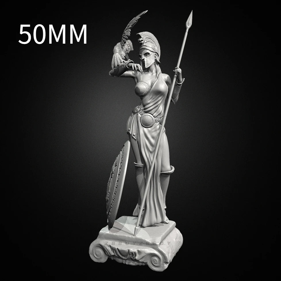 50mm Ancient Greek Female General, Resin Model Figure Kit, Unassembled and Unpainted