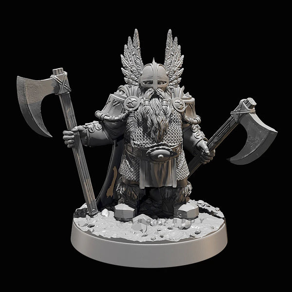 38mm Winged Barbarian Warrior, Resin Model Figure Kit, Fantasy Theme, Unassembled and Unpainted