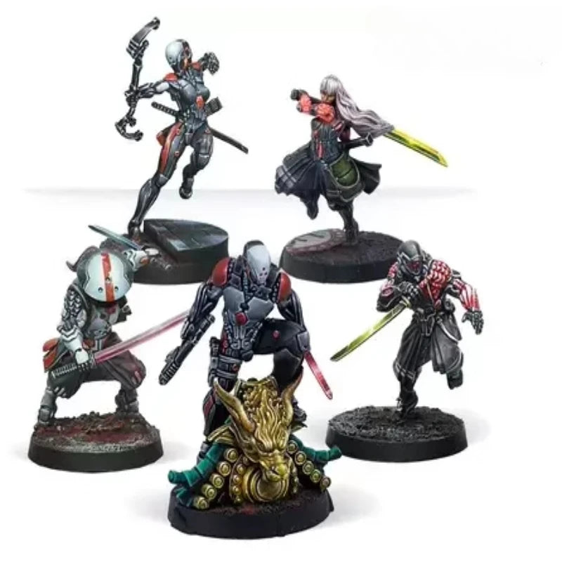 35mm Dark Fantasy Gothic Warriors, 10 Figures, Resin Model Figure Kit, Fantasy Theme, Unassembled and Unpainted