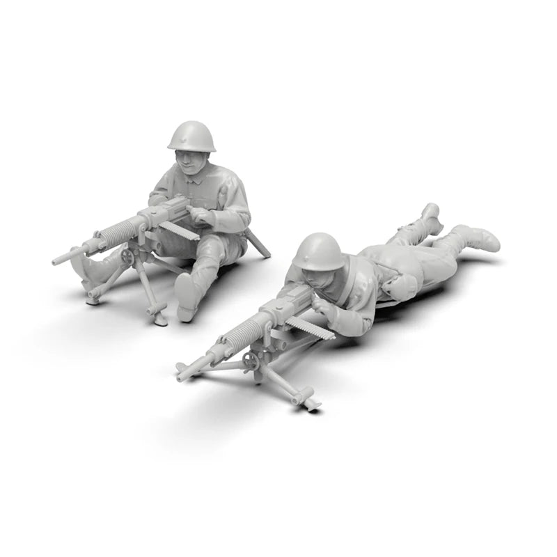 1/35 WWI British Infantry in Bayonet Attack, 25 Figures, Resin Model Figure Kit, Unassembled and Unpainted