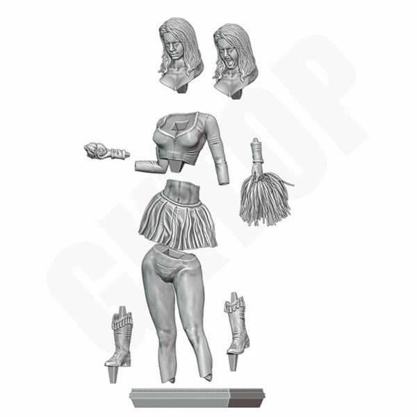 1/24 Vampire Cheerleader, Resin Model Figure Kit, Unassembled and Unpainted