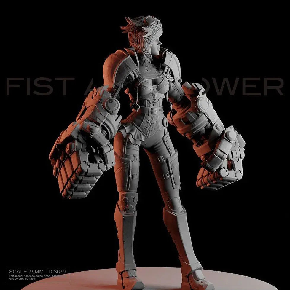 Modern Mechanized Armored Soldier, Resin Model Figure Kit, Unassembled and Unpainted
