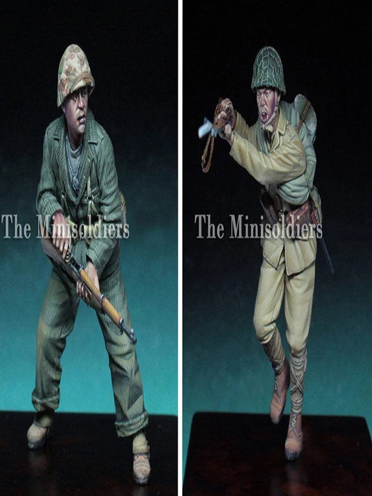 WWII Allied — Pacific Theatre Soldiers 1/35 Resin Figure Set