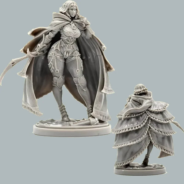 38mm Night Guardian Warrior, Resin Model Figure Kit, Fantasy Theme, Unassembled and Unpainted