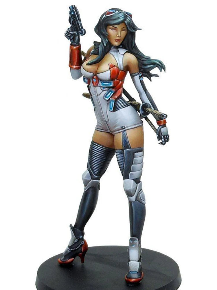 1/24 Female Pilot, Resin Model Figure Kit, Sci-Fi Theme, Unassembled and Unpainted