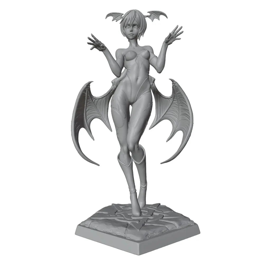 75mm Demon with Wings, Resin Model Figure Kit, Fantasy Theme, Unassembled and Unpainted