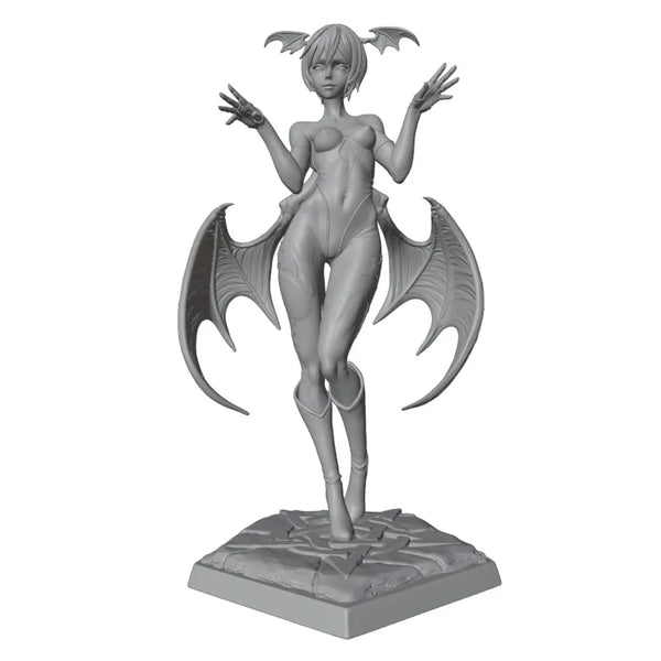 75mm Demon with Wings, Resin Model Figure Kit, Fantasy Theme, Unassembled and Unpainted