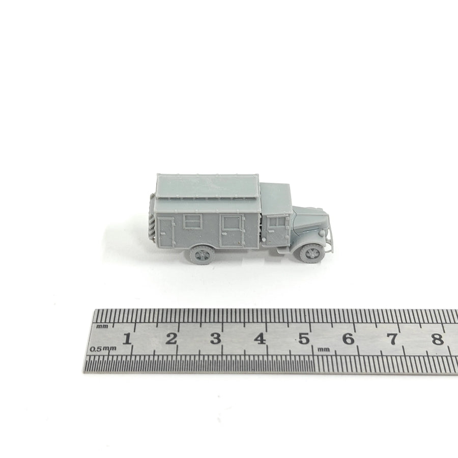 WWII German Opel Blitz Ambulance/Kofferaufbau 1/144 Resin Vehicle Kit - resin model view 2