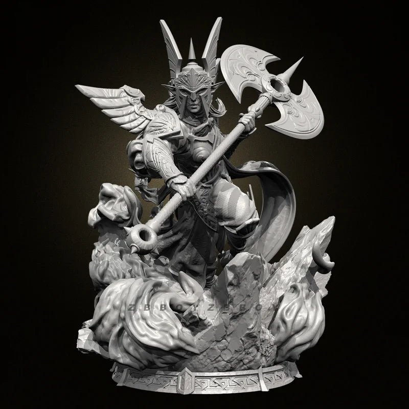 75mm Heavenly General Deity, Resin Model Figure Kit, Fantasy Theme, Unassembled and Unpainted