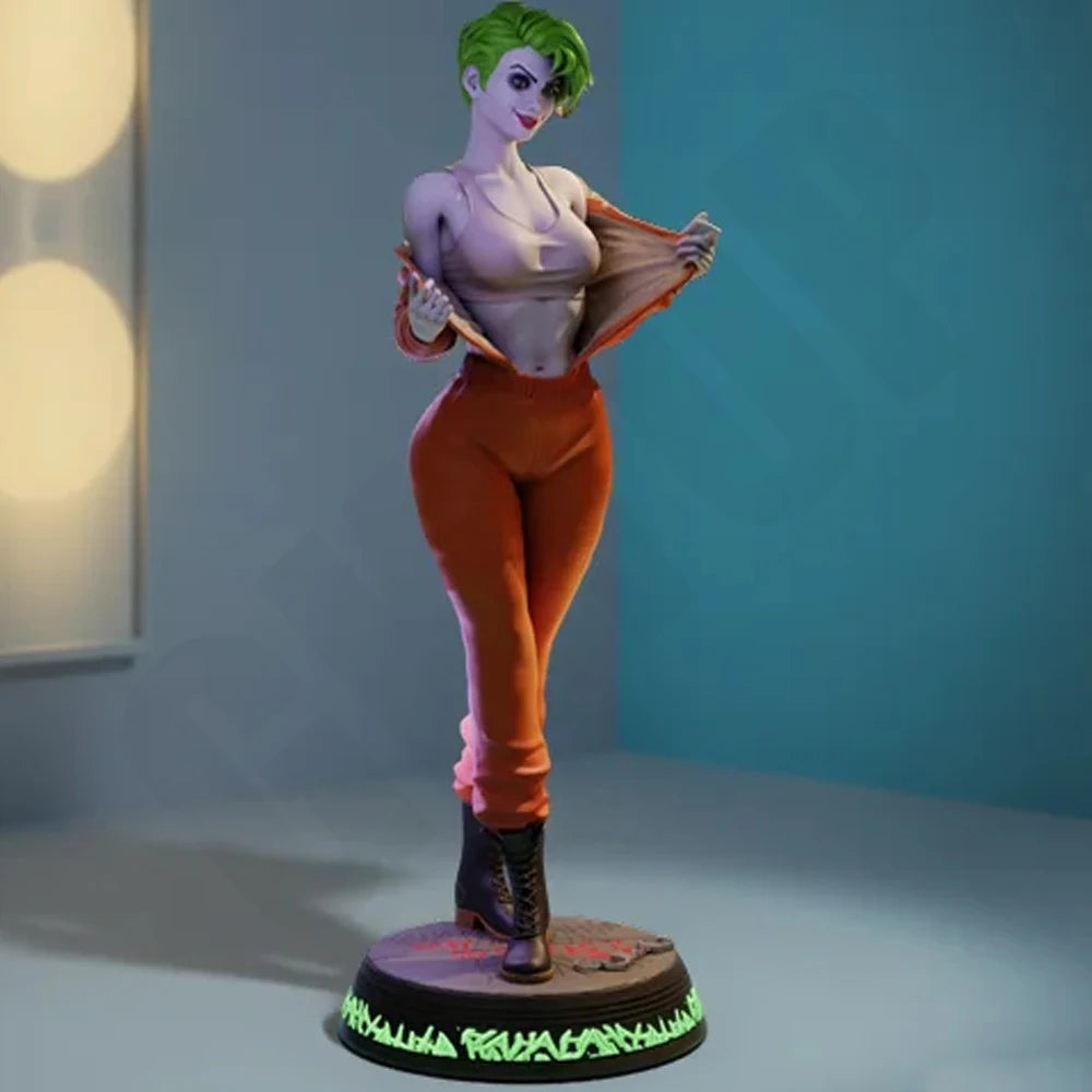 1/24 Female Pinup Clown, Resin Model Figure Kit, Unassembled and Unpainted