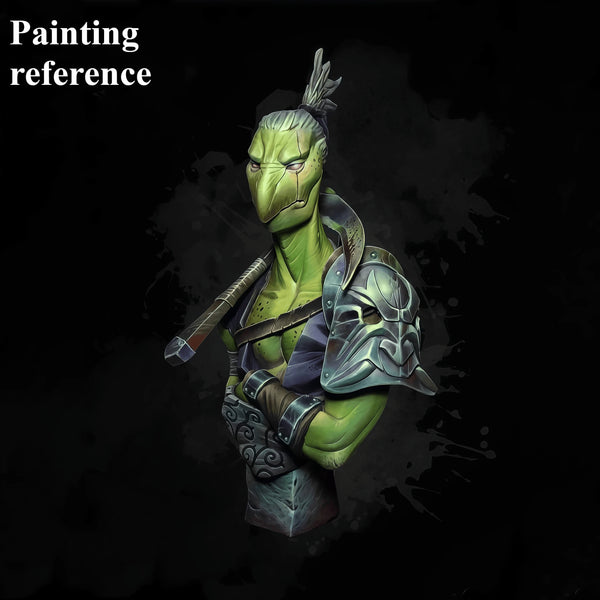 1/35 Crow Orc Warrior, Resin Model Bust Kit, Fantasy Theme, Unassembled and Unpainted