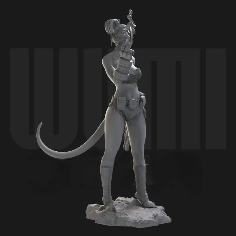 1/24 Female Hell Demon, Resin Model Figure Kit, Fantasy Theme, Unassembled and Unpainted