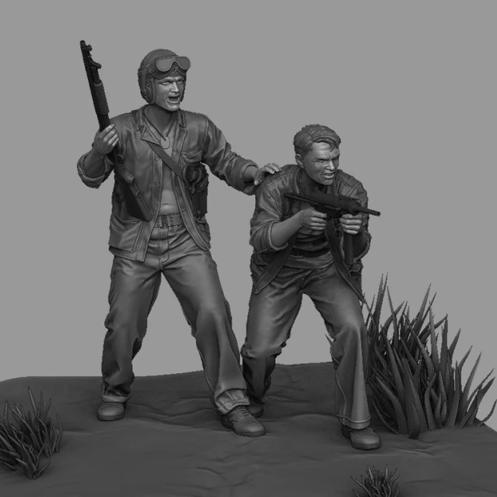 1/35 Modern USMC Soldiers, 4 Figures, Resin Model Figure Kit, Unassembled and Unpainted