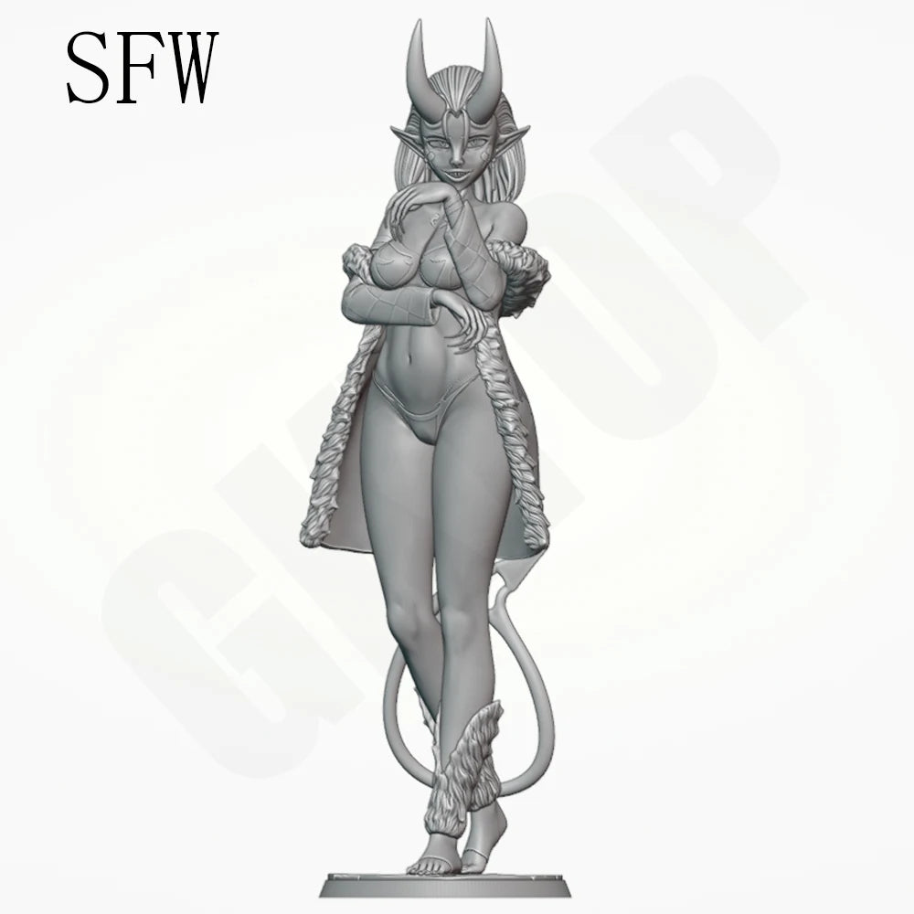 1/24 Demonic Female, Resin Model Figure Kit, Unassembled and Unpainted