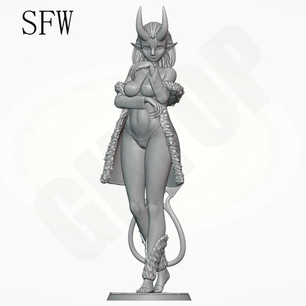 1/24 Demonic Female, Resin Model Figure Kit, Unassembled and Unpainted