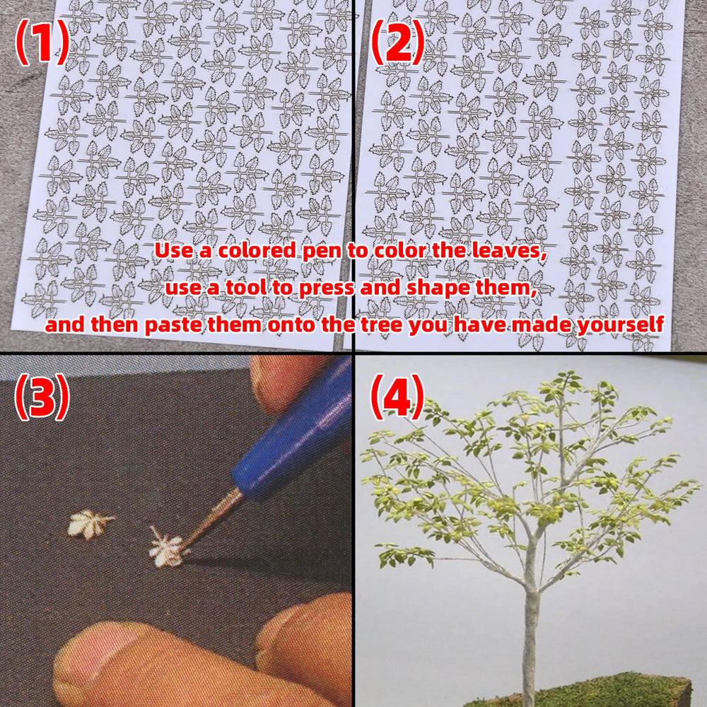 1/35 Birch Trees & Foliage, Resin Model Terrain Kit, Wildlife Theme, Unpainted