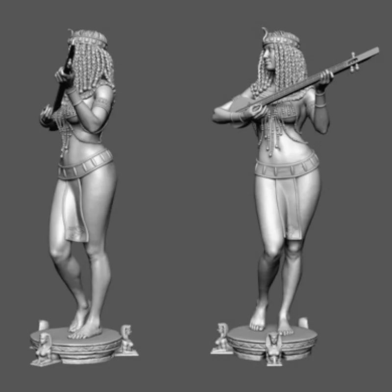 1/24 Ancient Egyptian Musician, Resin Model Figure Kit, Unassembled and Unpainted