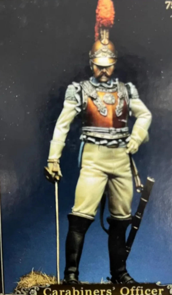 1/24 Napoleonic Italian Carabinieri Officer, Resin Model Figure Kit, Unassembled and Unpainted