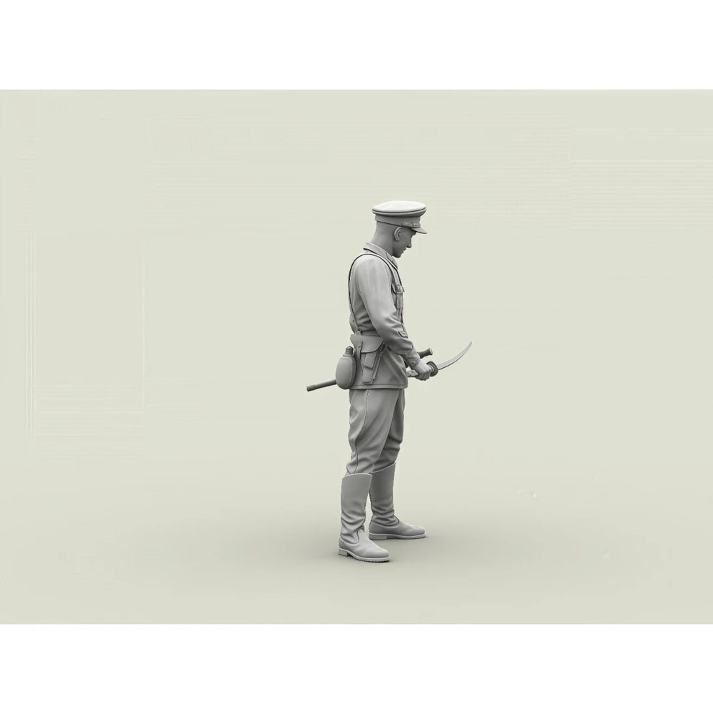 1/35 WWII Soviet Red Army Captain, Resin Model Figure Kit, Unassembled and Unpainted