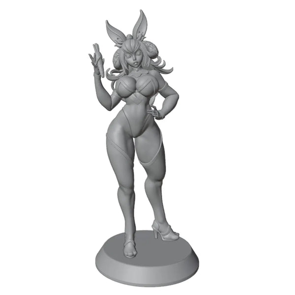 1/24 Female Warrior, 3 Figures, Resin Model Figure Kit, Fantasy Theme, Unassembled and Unpainted