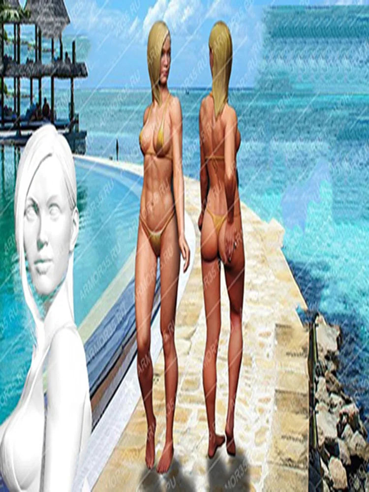 Summer Beach Girls — 1/24 Resin Figure Set
