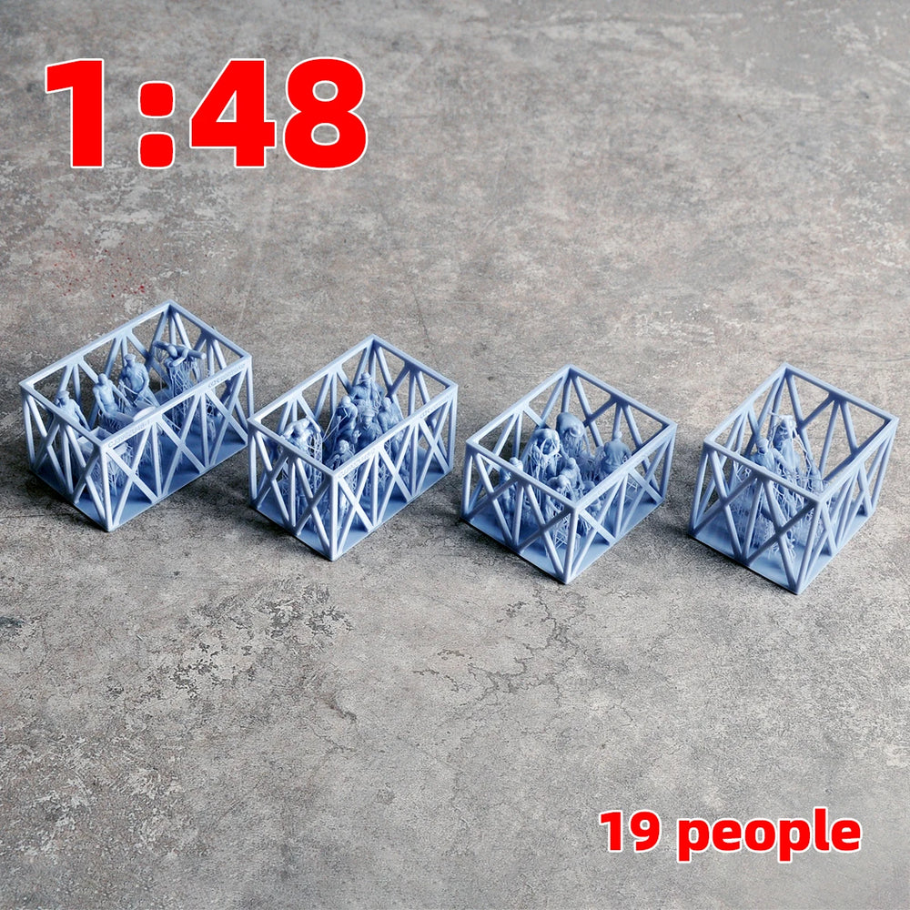 1/35 Modern Civilian Workers, 12 Figures, Resin Model Figure Kit, Unassembled and Unpainted