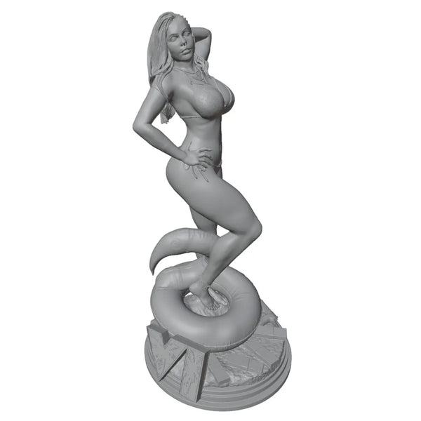 1/24 Pin-up Set, 3 Figures, Resin Model Figure Kit, Unassembled and Unpainted