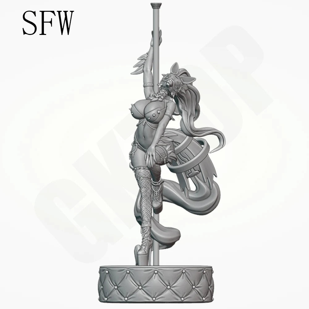 1/24 Fantasy Fox Dancer, Resin Model Figure Kit, Unassembled and Unpainted